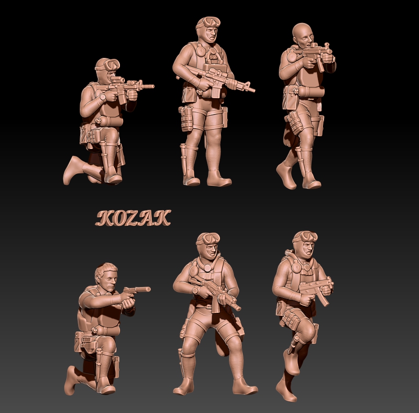 modern frogman set 1